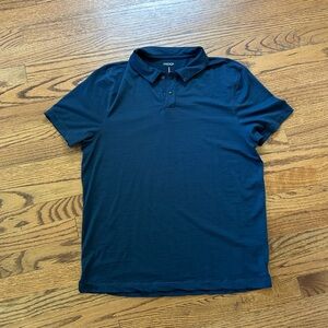 Huckberry Proof 72-Hour Polo Navy Blue Size L